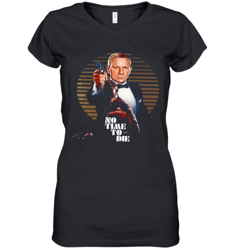 The Jame Bond No Time To Die 007 Women's V-Neck T-Shirt
