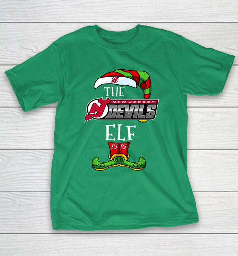 New Jersey Devils Christmas ELF Funny NHL T-Shirt 5