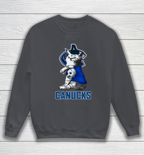 NHL My Cat Loves Vancouver Canucks Hockey Sweatshirt 4