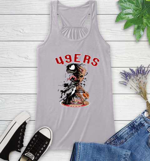 NFL San Francisco 49ers Football Venom Groot Guardians Of The Galaxy Racerback Tank 5