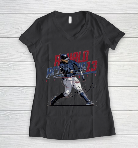 Ronald Acuna Jr 13 Women's V-Neck T-Shirt 6