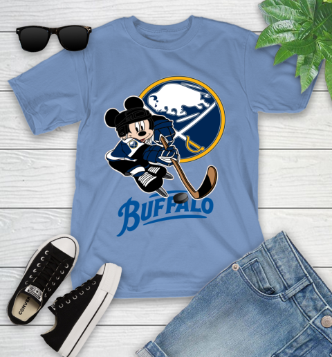 NHL Buffalo Sabres Mickey Mouse Disney Hockey T Shirt Youth T-Shirt 11
