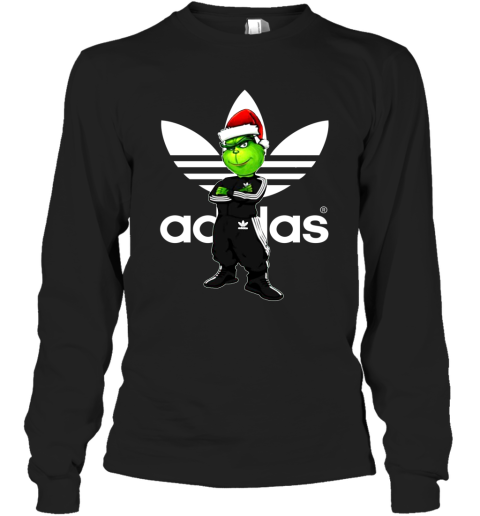 Christmas Santa Grinch Adidas Sweater Sweatshirt Mv Store Long Sleeve