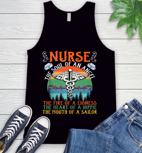Nurse Shirt Nurse The Soul Of An Angel The Fire Of Lioness Shirt Tank Top