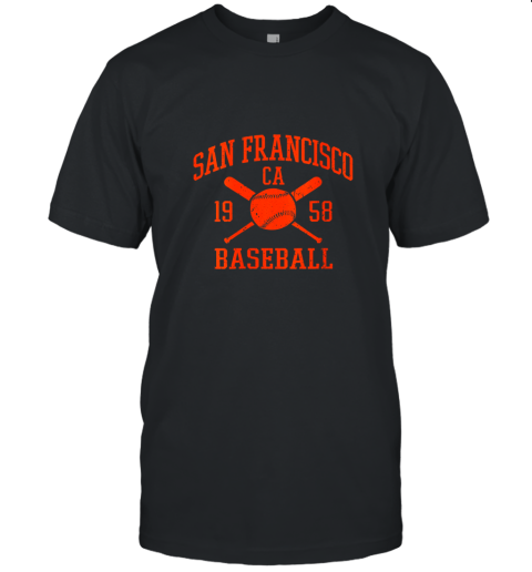 Womens San Francisco Baseball Vintage SF The City Giant Gift Unisex Jersey Tee
