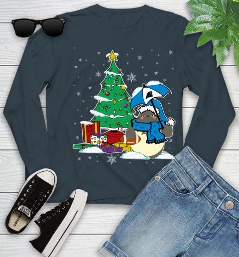 Carolina Panthers NFL Football Cute Tonari No Totoro Christmas Sports Youth Long Sleeve 9