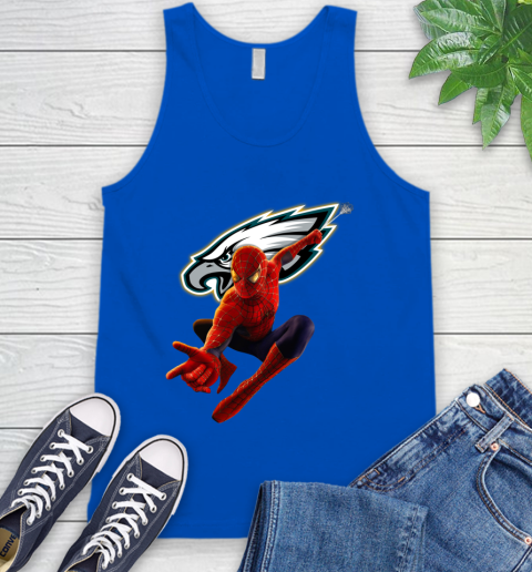 NFL Spider Man Avengers Endgame Football Philadelphia Eagles Tank Top 5