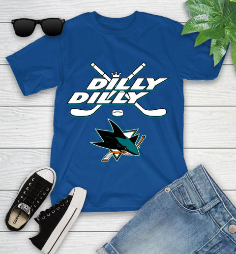 NHL San Jose Sharks Dilly Dilly Hockey Sports Youth T-Shirt 9