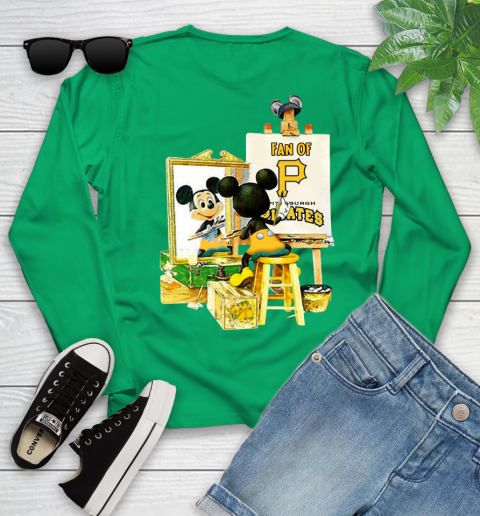 MLB Baseball Pittsburgh Pirates Mickey Drawing Shirt 118