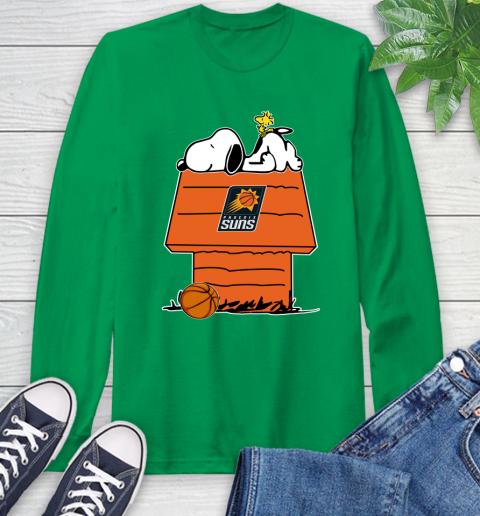 Phoenix Suns NBA Basketball Snoopy Woodstock The Peanuts Movie Long Sleeve T-Shirt 7