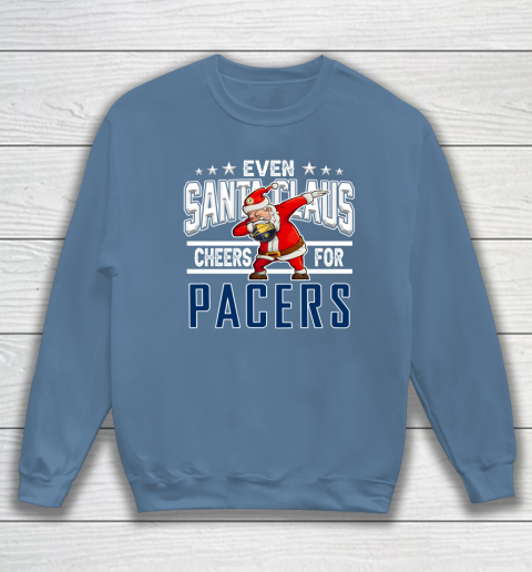 Indiana Pacers Even Santa Claus Cheers For Christmas NBA Sweatshirt 6