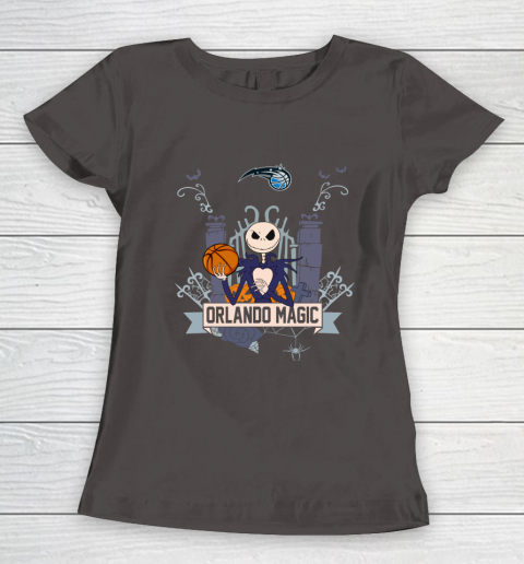 NBA Orlando Magic Basketball Jack Skellington Halloween Women's T-Shirt 7