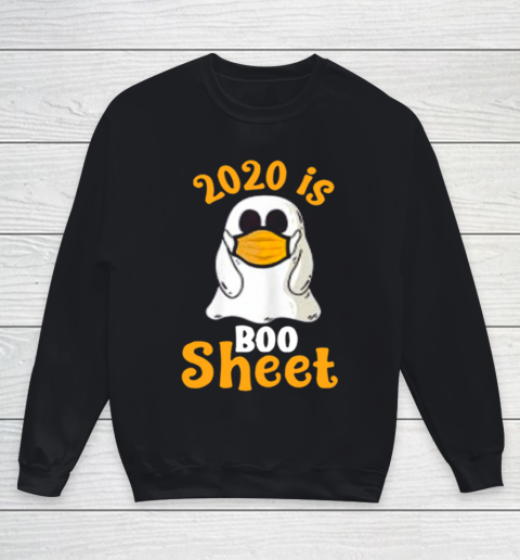 2020 Boo Sheet Ghost In Mask Halloween Youth Sweatshirt