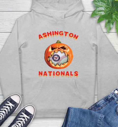 MLB Washington Nationals Halloween Pumpkin Baseball Sports Hoodie 6