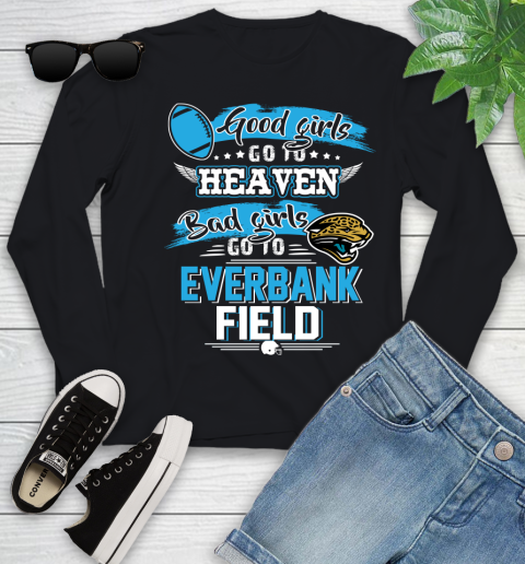 Jacksonville Jaguars NFL Bad Girls Go To Everbank Field Shirt Youth Long Sleeve