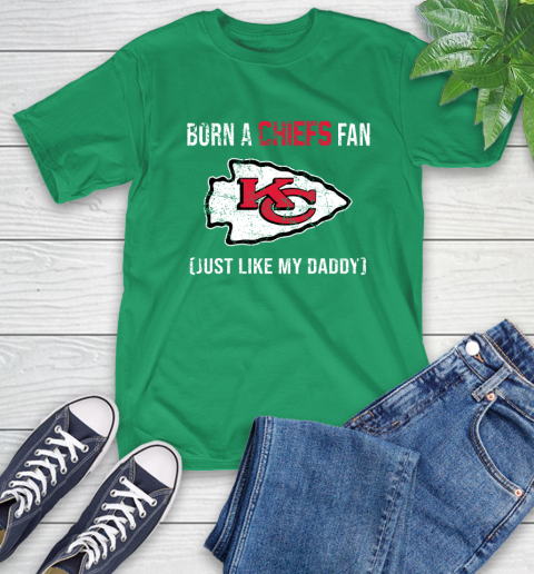 NFL Kansas City Chiefs Football Loyal Fan Just Like My Daddy Shirt T-Shirt 8