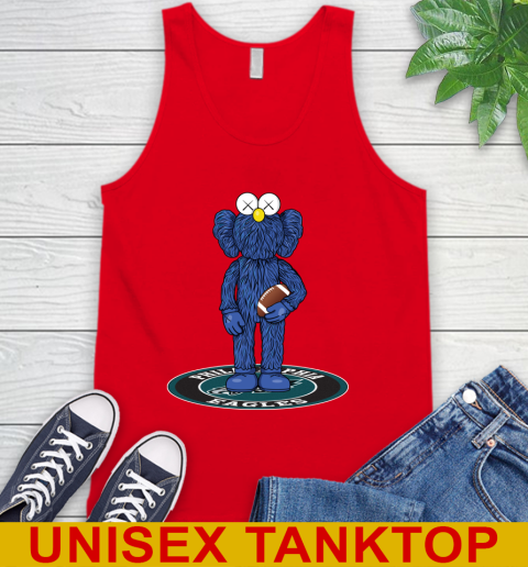 NFL Football Philadelphia Eagles Kaws Bff Blue Figure Shirt Tank Top 6