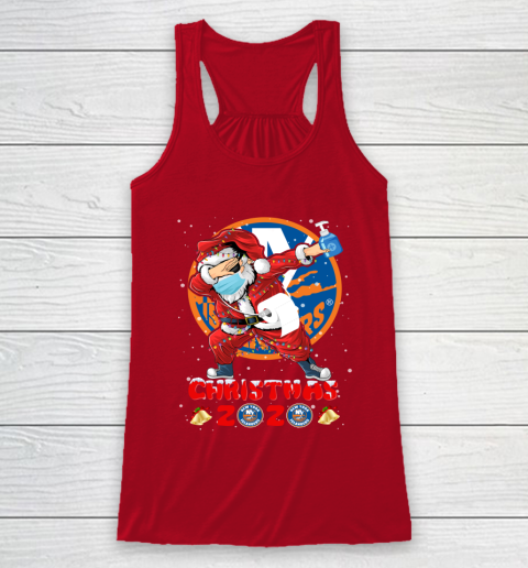 New York Islanders Funny Santa Claus Dabbing Christmas 2020 NHL Racerback Tank 4