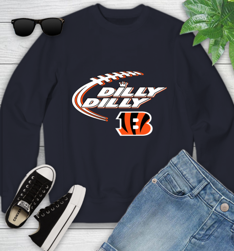NFL Cincinnati Bengals Dilly Dilly Football Sports Youth Sweatshirt 3
