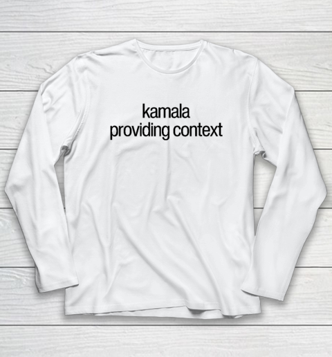 Kamala Brat Lime Green Providing Context Long Sleeve T-Shirt