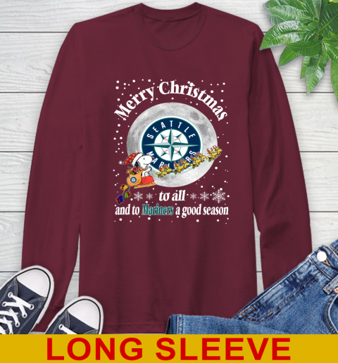 Seattle Mariners Merry Christmas To All And To Mariners A Good Season MLB Baseball Sports Long Sleeve T-Shirt 7
