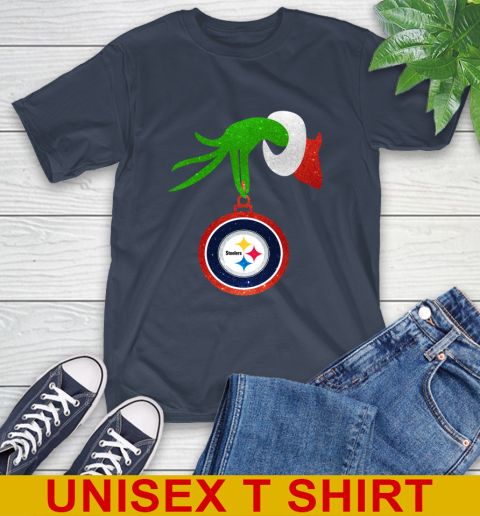 Pittsburgh Steelers Grinch Merry Christmas NFL Football T-Shirt 4