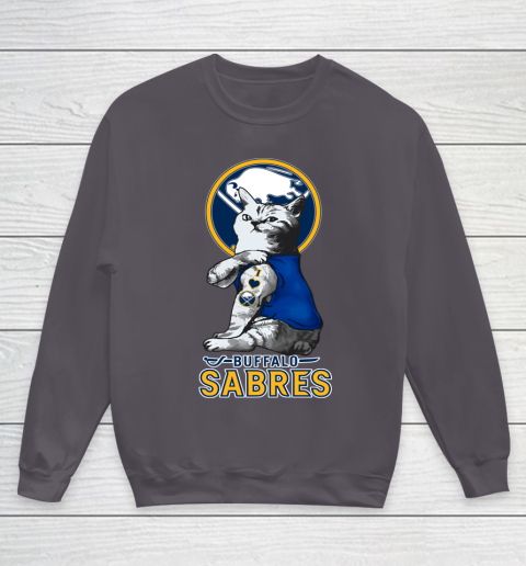 NHL My Cat Loves Buffalo Sabres Hockey Youth Sweatshirt 5