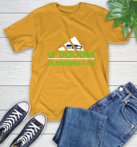 NFL A Badass Seattle Seahawks Fan Adidas Football Sports T-Shirt 2