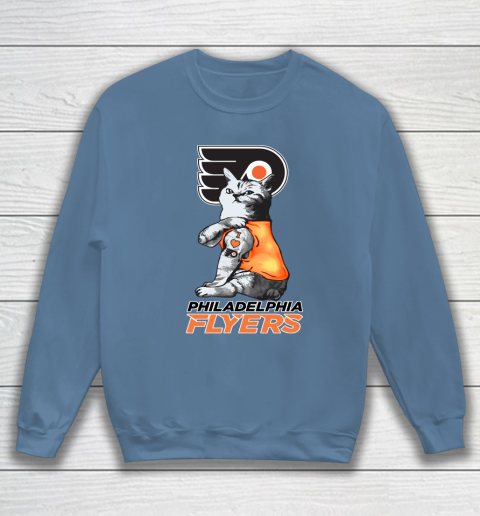 NHL My Cat Loves Philadelphia Flyers Hockey Sweatshirt 6