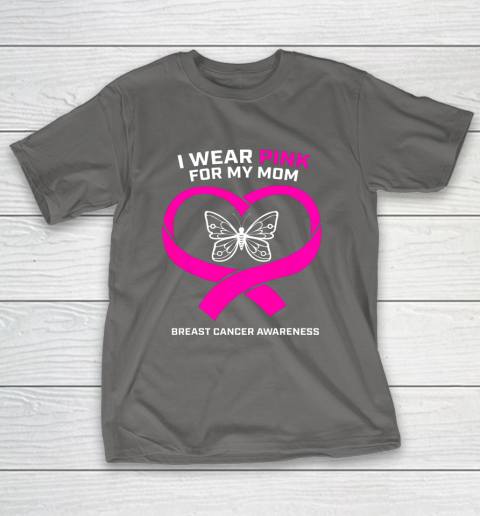 Men Women Kids Wear Pink For My Mom Breast Cancer Awareness T-Shirt 8