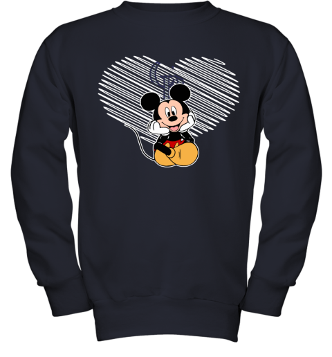 sdxw mlb colorado rockies the heart mickey mouse disney baseball youth sweatshirt 47 front navy