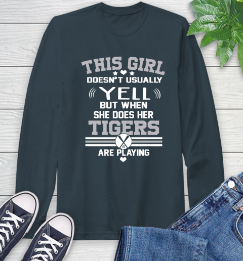 Detroit Tigers MLB Baseball I Yell When My Team Is Playing Long Sleeve T-Shirt 9