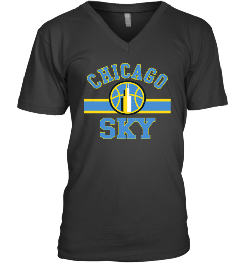 Unisex WNBA Chicago Sky V-Neck T-Shirt