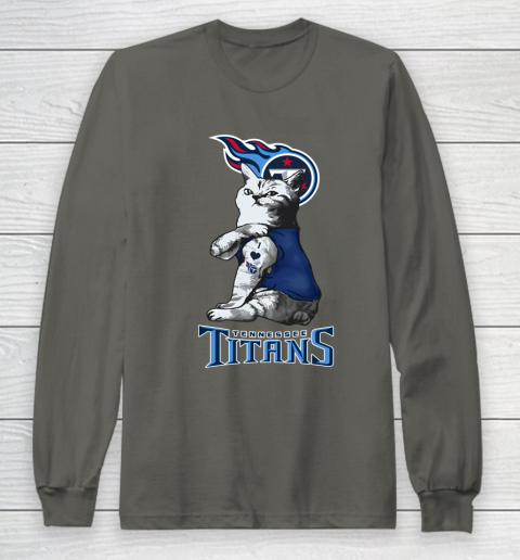 NFL Football My Cat Loves Tennessee Titans Long Sleeve T-Shirt 5