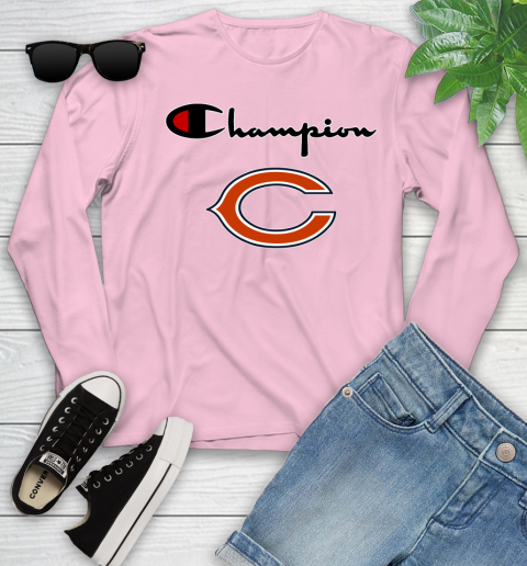 NFL Football Chicago Bears Champion Shirt Youth Long Sleeve 8