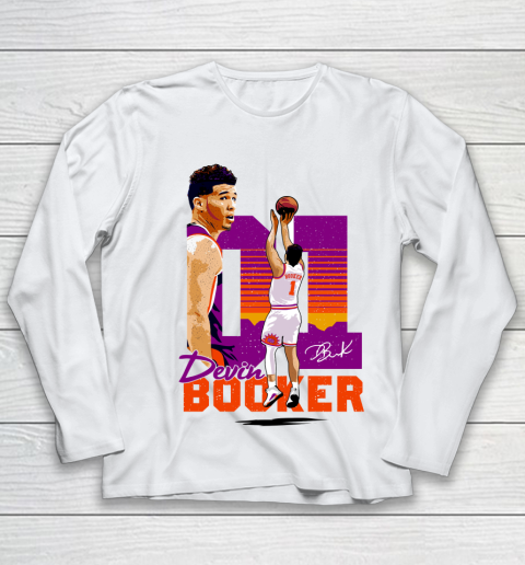 Devin Booker 01 Phoenix Suns Youth Long Sleeve