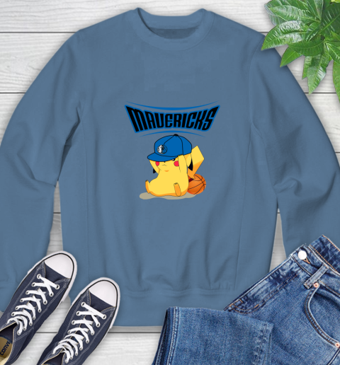 NBA Pikachu Basketball Sports Dallas Mavericks Sweatshirt 7
