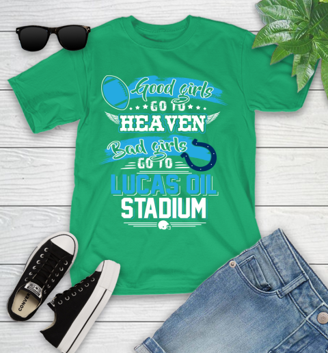 Indianapolis Colts NFL Bad Girls Go To Lucas Oil Stadium Shirt Youth T-Shirt 8