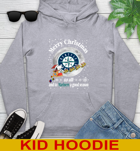 Seattle Mariners Merry Christmas To All And To Mariners A Good Season MLB Baseball Sports Youth Hoodie 6