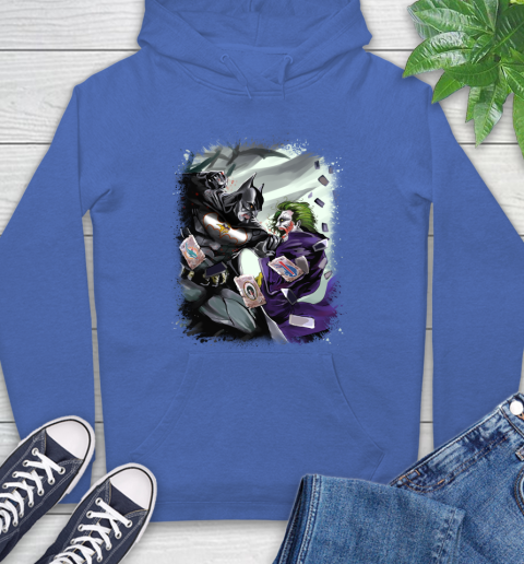 Minnesota Vikings NFL Football Batman Fighting Joker DC Comics Hoodie 9