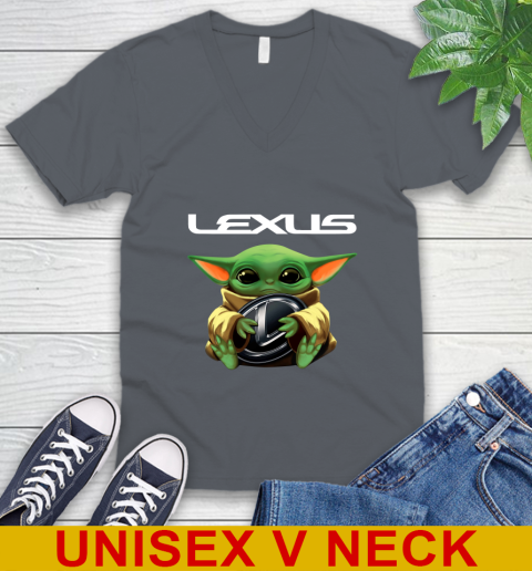 Star Wars Baby Yoda Hugs Lexus Car Shirt 50