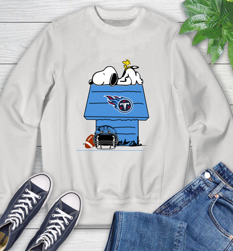 Tennessee Titans NFL Football Snoopy Woodstock The Peanuts Movie Sweatshirt