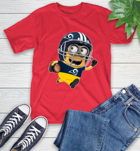 NFL Los Angeles Rams Minions Disney Football Sports T-Shirt 10