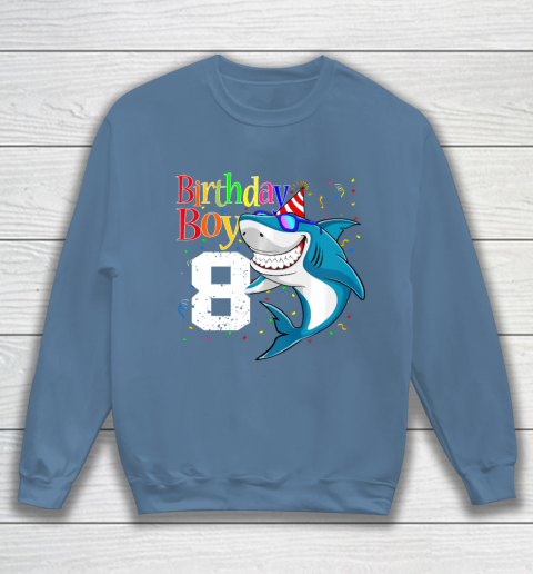 Kids 8th Birthday Boy Shark Shirts 8 Jaw Some Four Tees Boys 8 Years Old Sweatshirt 6