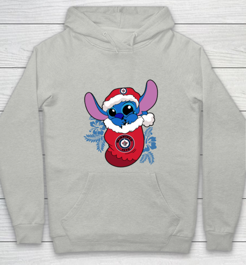 Winnipeg Jets Christmas Stitch In The Sock Funny Disney NHL Youth Hoodie 2