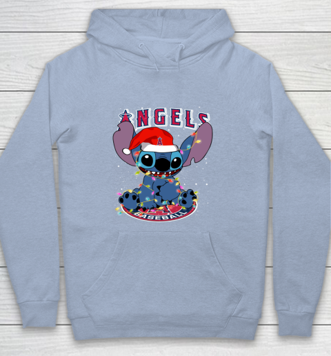 Los Angeles Angels MLB noel stitch Baseball Christmas Youth Hoodie 5