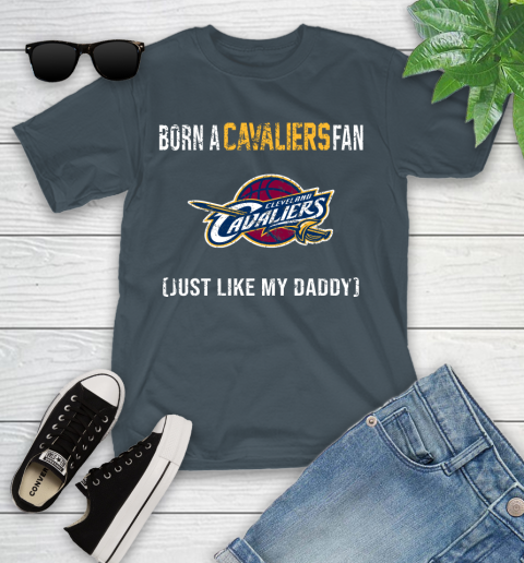 NBA Cleveland Cavaliers Loyal Fan Just Like My Daddy Basketball Shirt Youth T-Shirt 9