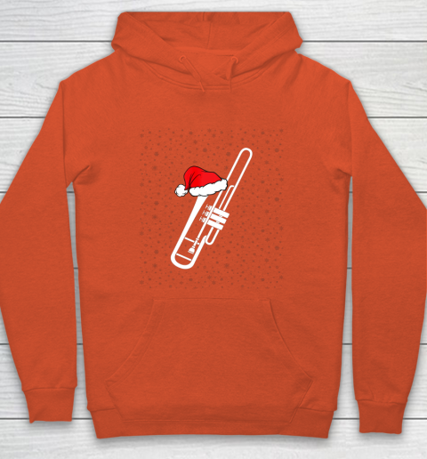 Christmas Gift Trombone Santa Trombone Funny Xmas Pajama Hoodie 3