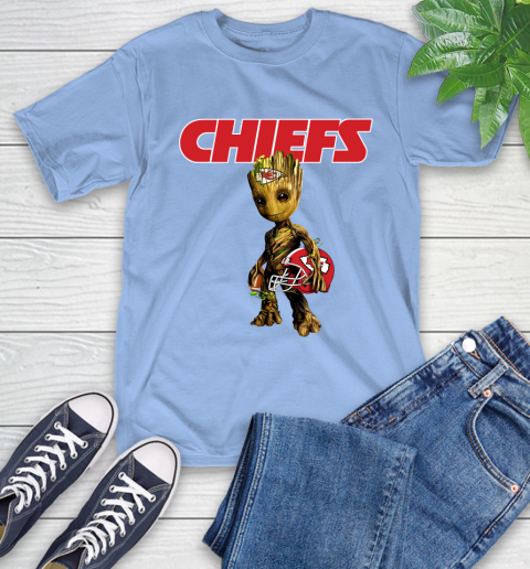 Kansas City Chiefs NFL Football Groot Marvel Guardians Of The Galaxy T-Shirt 11
