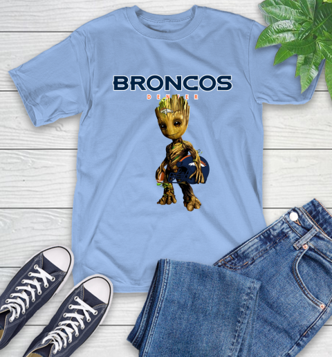 Denver Broncos NFL Football Groot Marvel Guardians Of The Galaxy T-Shirt 11